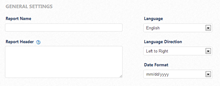 White Label PDF Report General Settings