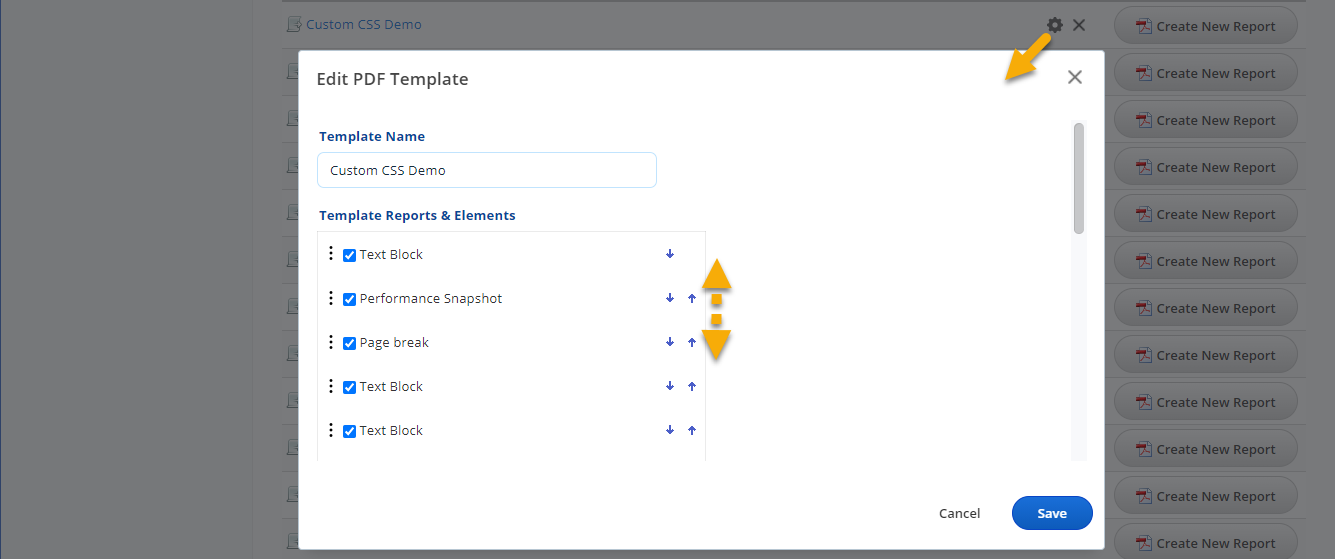 Edit Layout Templates